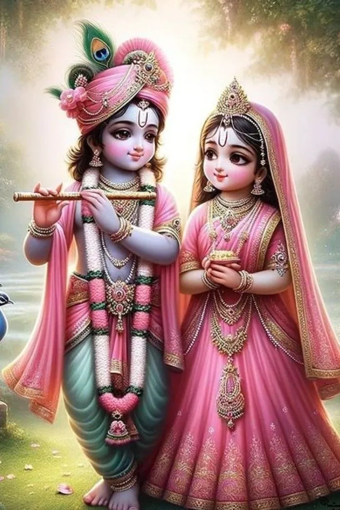 Cute Little Radha Krishna Images
