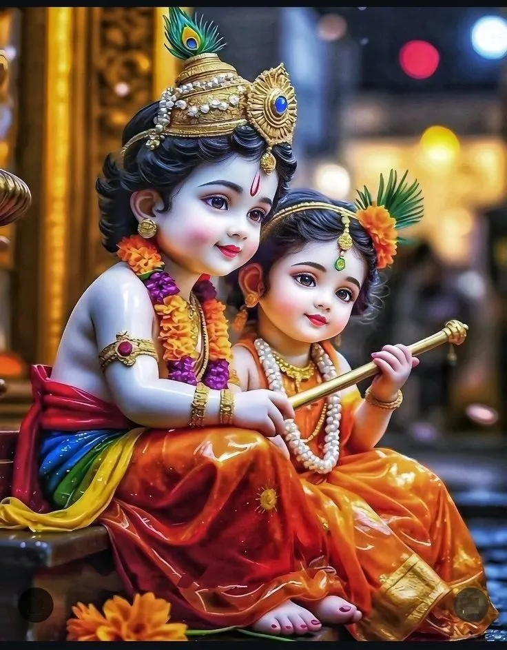 Cute Little Radha Krishna Images